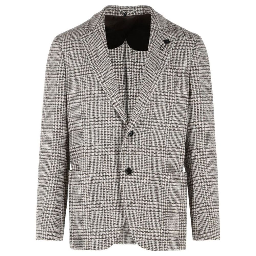 Lardini 'Iconic Drop 7' Blazer In Brown Virgin Wool Blend Men